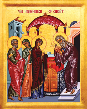 Icon of the Meeting of the Lord in the Temple